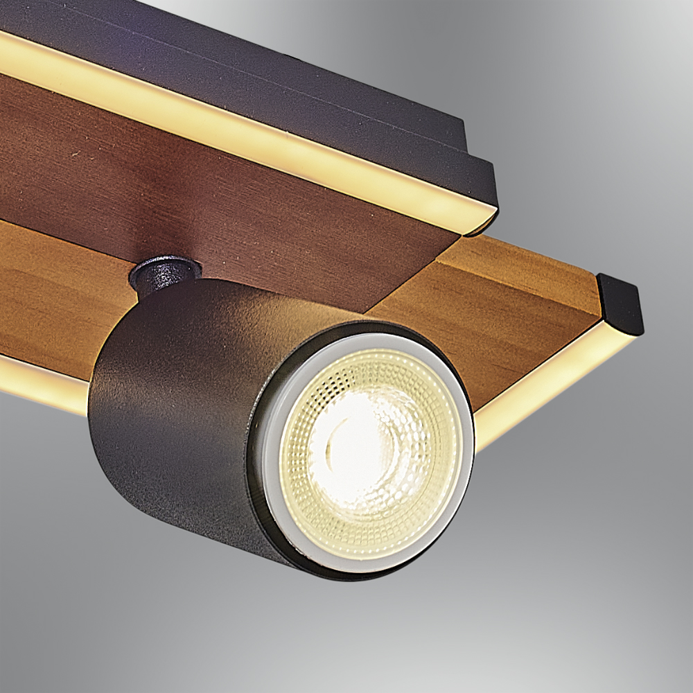 Özcan 1419-1 Tek Spotlu Plafonyer Meşe