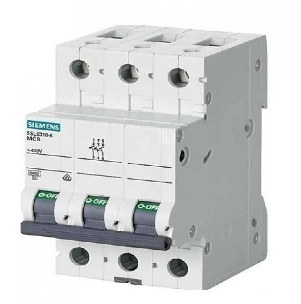 Siemens C Tip 6 Amper Üç fazlı Anahtarlı Otomatik Sigorta 5SL6306-7YA (Trifaze)