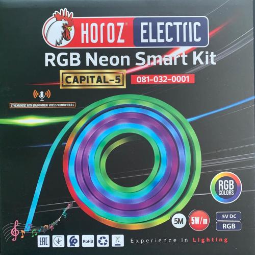 Horoz Capital-5 RGB Neon Smart Kit 5W Waterproof 5m SMD Led