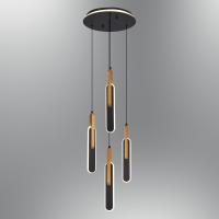 Özcan 1426-4A Wooden 4'Lü Sarkıt Siyah