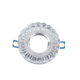 Akçay Efes Model Kristal Cam Spot-Led Sarı Işık Çerçeveli + Ampul (Günışığı)