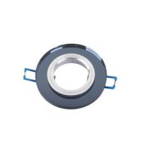 Akçay Leyla Füme Model Kristal Cam Spot + Ampul (Beyaz Işık)