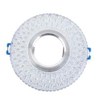 Akçay Sim Model Kristal Cam Spot + Ampul (Beyaz Işık)