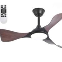 Cata CT-3002 Bern Ahşap Gör. LED Tavan Vantilatör 3 Renk Kumandalı Dimlenebilir