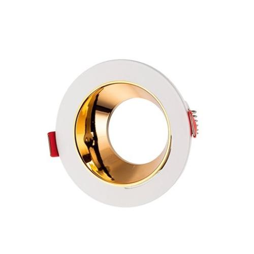 CATA CT-5048 Yuvarlak Boş Kasa Spot (Beyaz-Gold)