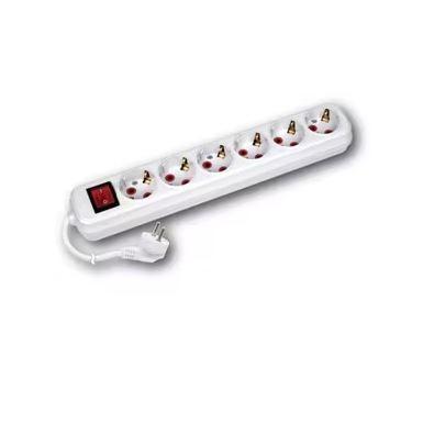 Horoz Altılı Anahtarlı Topraklı 2 Metre Kablolu Grup Priz