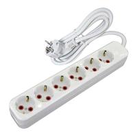 Horoz Altılı Topraklı 2 Metre Kablolu Grup Priz