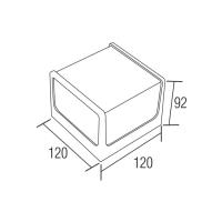  Horoz Cube 076-068-0008 Dış Mekan LED Aplik 8W 4200K
