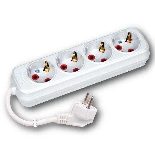 Horoz Dörtlü Topraklı 2 Metre Kablolu Grup Priz