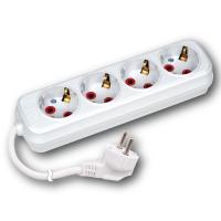 Horoz Dörtlü Topraklı 5 Metre Kablolu Grup Priz