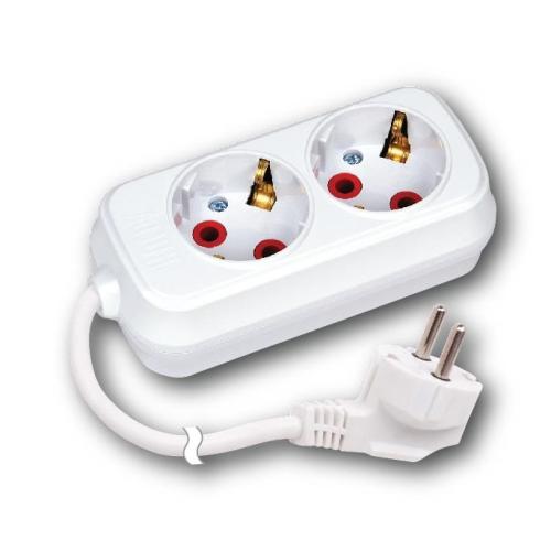 Horoz İkili 3 Metre Kablolu Topraklı Grup Priz