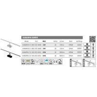 Horoz Kanarya-12 Led Krom Duvar Aplik 12W 4200K