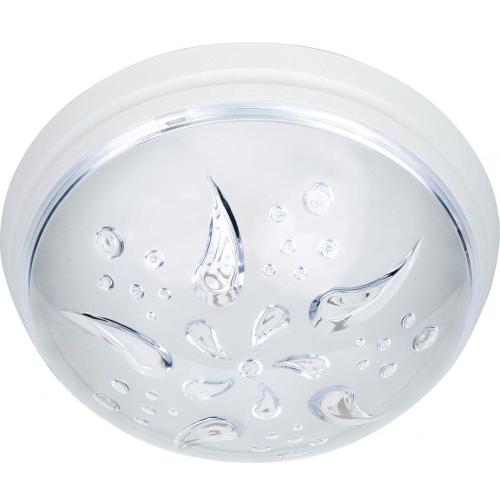 Horoz Rüzgar Gülü Desenli Beyaz Ufo Armatür Tek Duylu Plastik