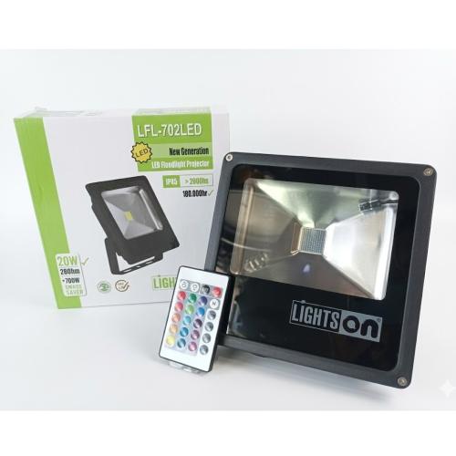Lightson LFL-702LED 20W RGB Kumandalı Projektör