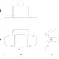 Philips ZYLX 8W Solar Duvar Lambalası