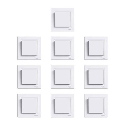 Schneider Electric Asfora Serisi Beyaz Anahtar Onlu Paket Çerçeve Dahil