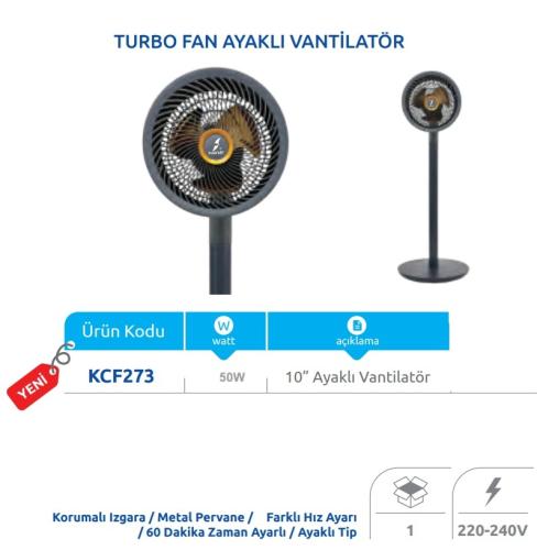 Vanti KCF273 45W Turbo Fan Ayaklı Vantilatör
