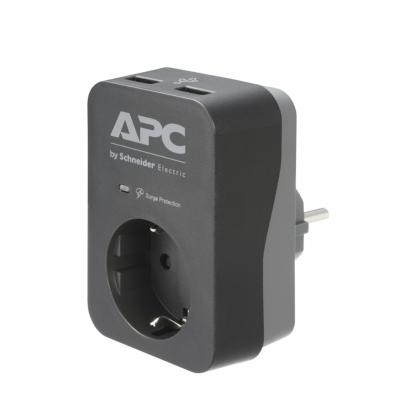 APC By Schneider Electric PME1WU2B-GR Siyah Akım Korumalı Priz